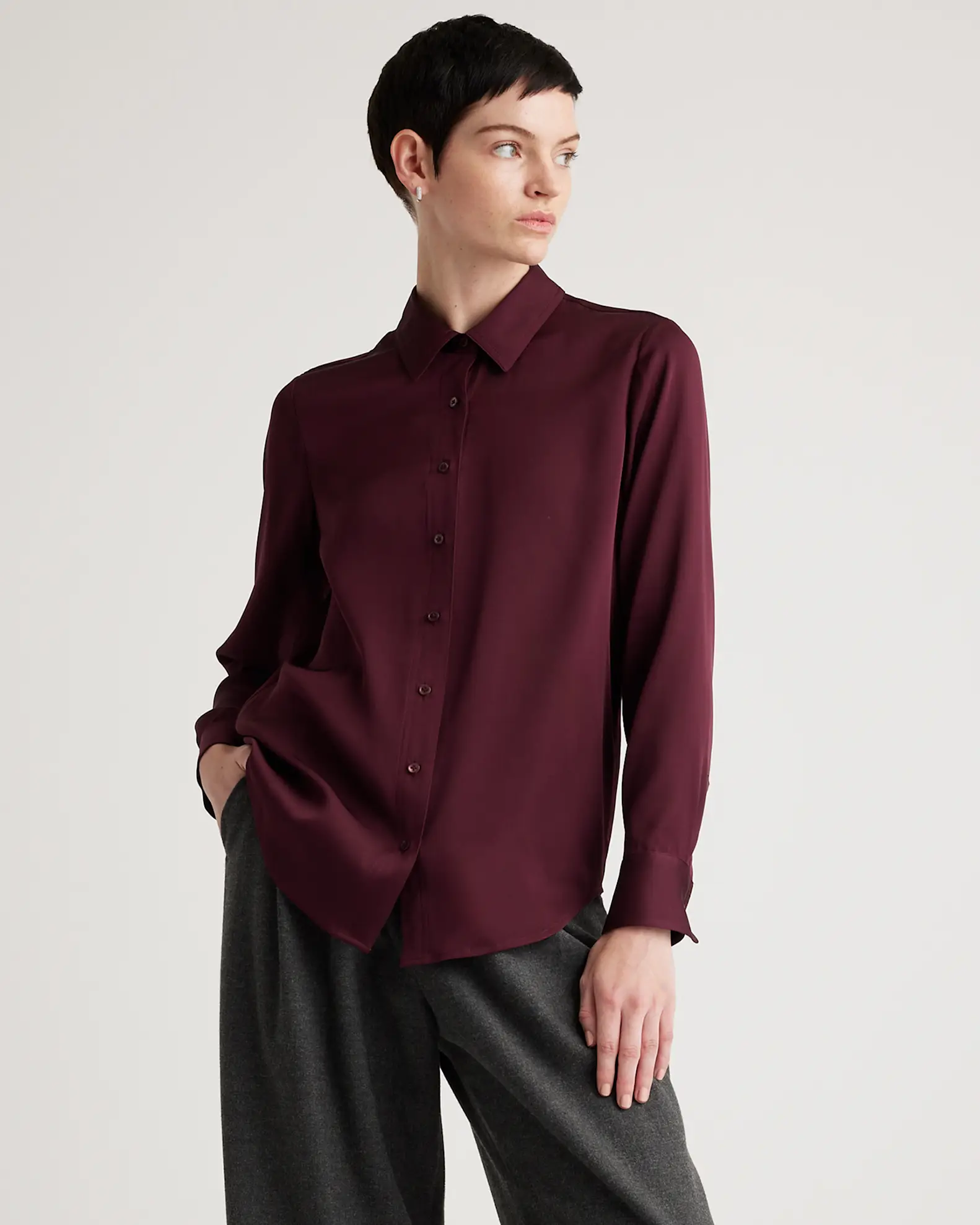 Washable Stretch Silk Blouse