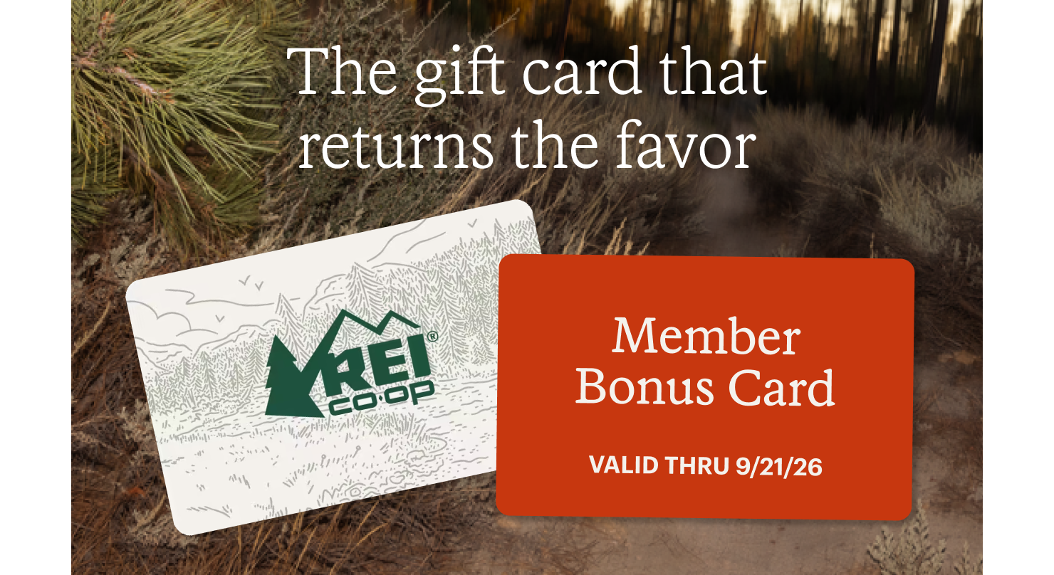 The gift card that returns the favor. Member bonus card valid thru 9/21/26. 