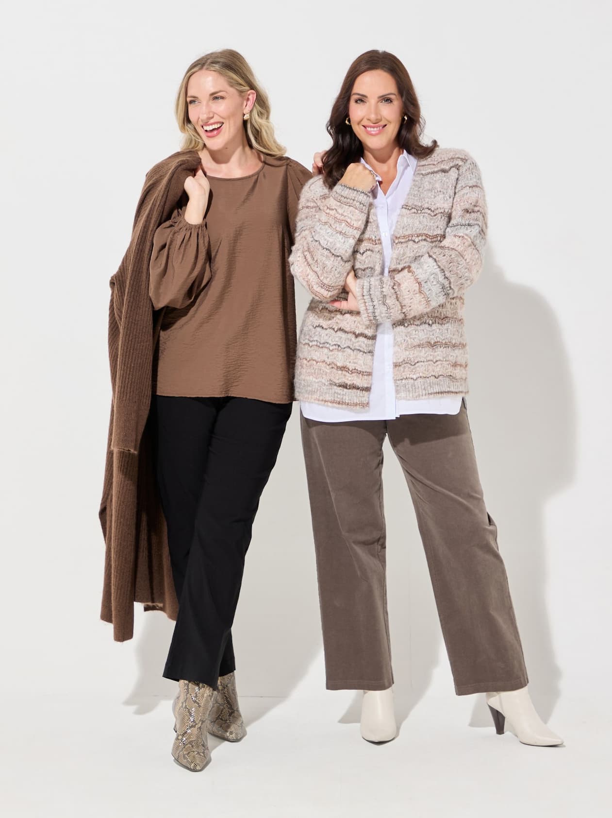 Women modeling new arrival knitwear