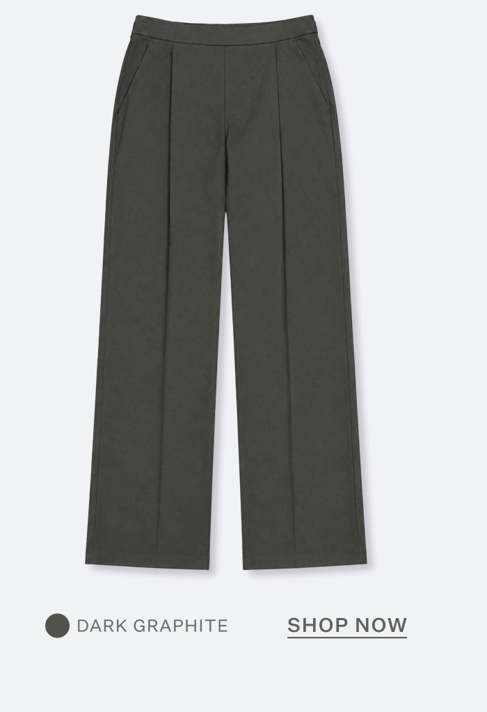Foundation-Air Relaxed Pleated Trouser - Dark Graphite
