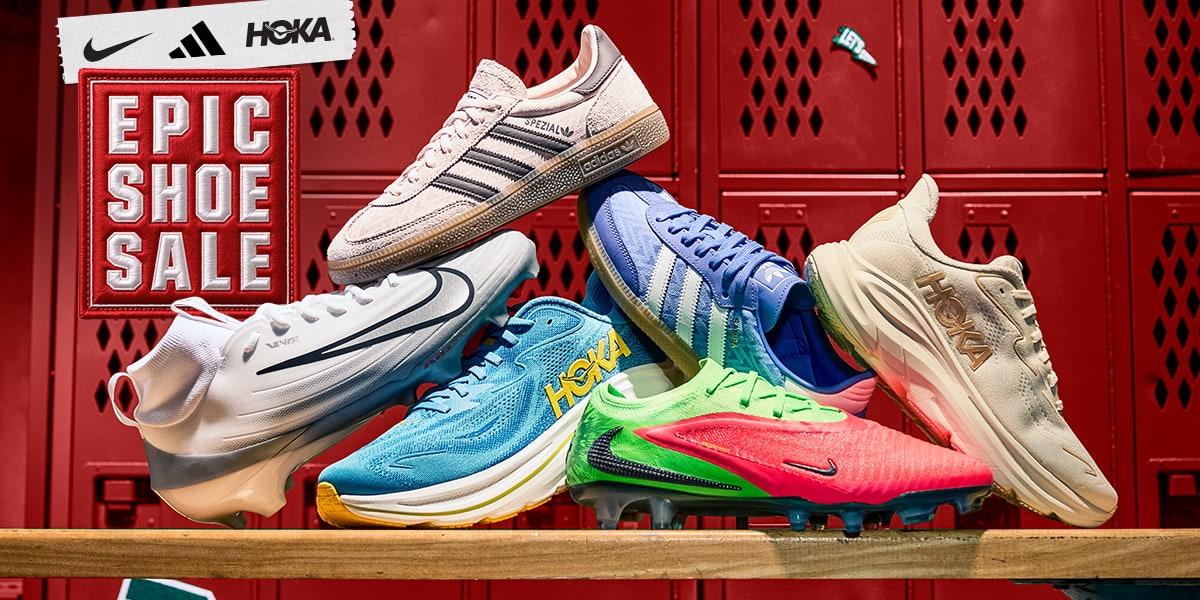 Epic shoe sale. Nike, adidas, Hoka.
