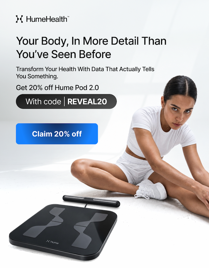 Your body, in more detail than you've seen before, with Hume Pod 2.0 and data that actually tells you something useful.
