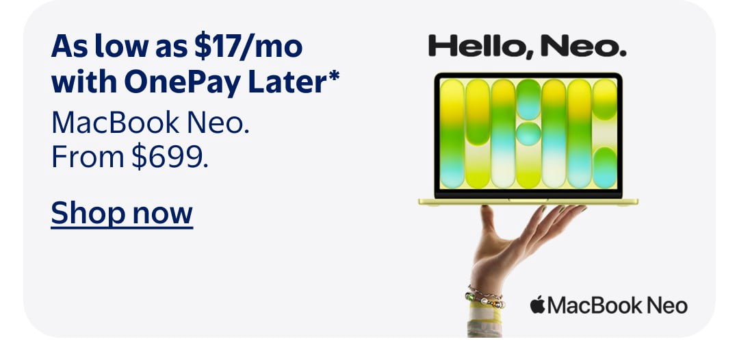 MacBook Neo. From $699.