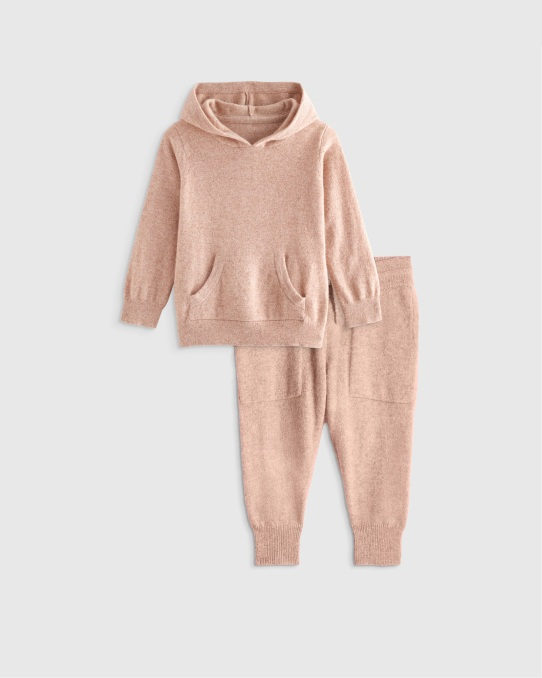 Kids & Baby Mongolian Cashmere Hoodie Set