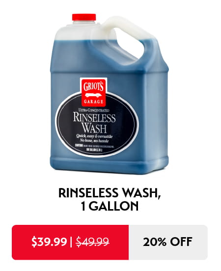 20% off Rinseless Wash