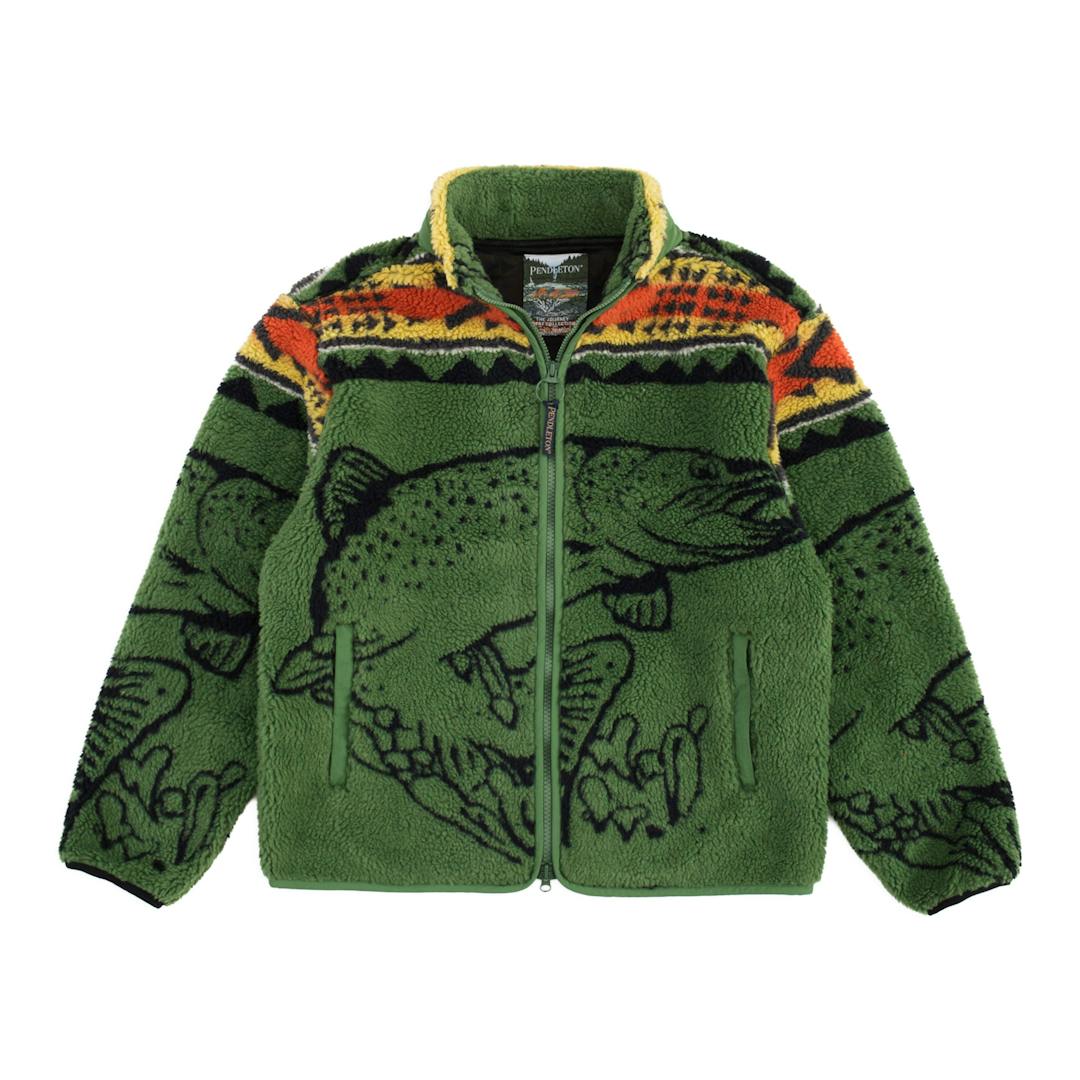 Jacquard Sherpa Fleece Jacket