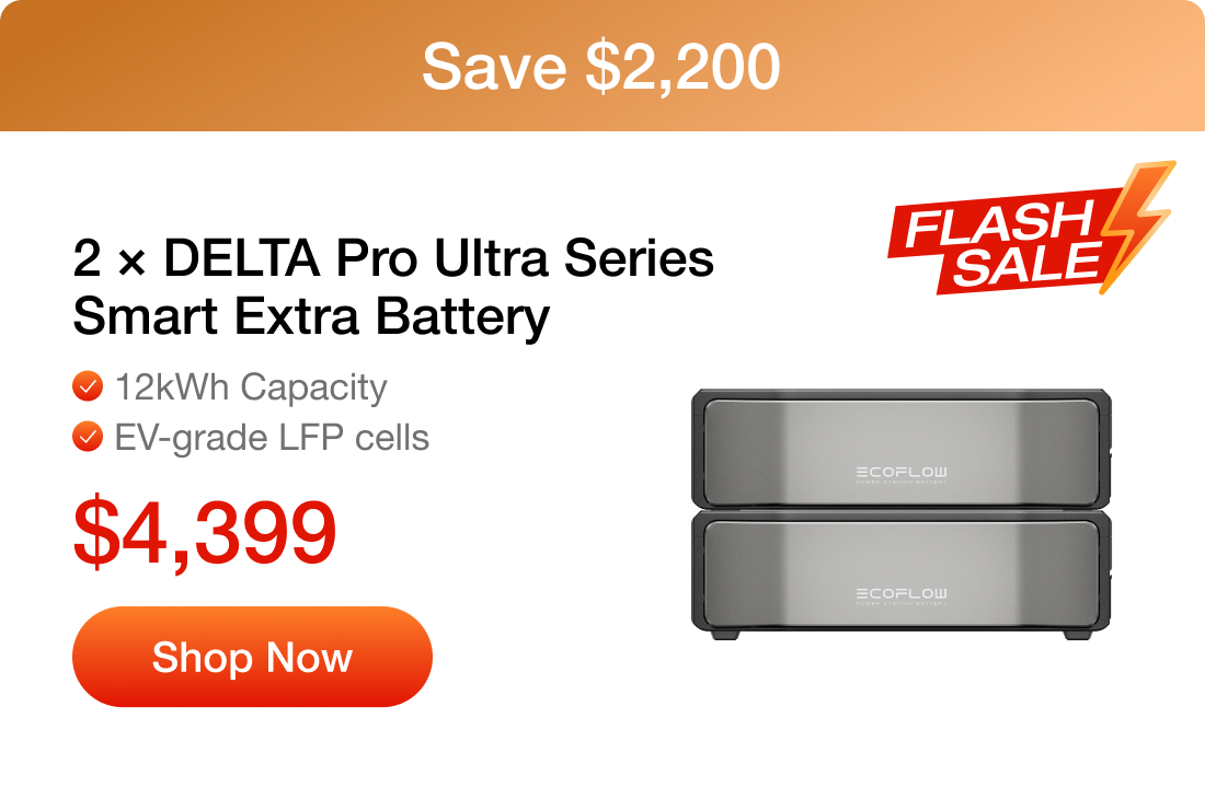 2 &times; DELTA Pro Ultra Series Smart Extra Battery