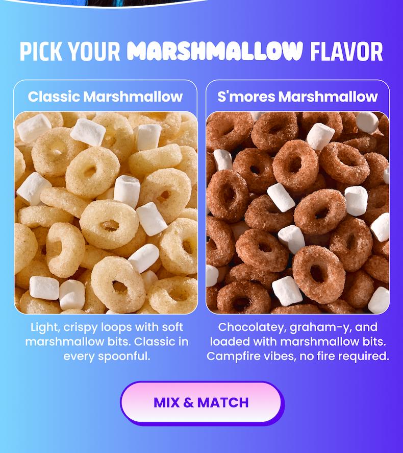 Pick your marshmallow flavor