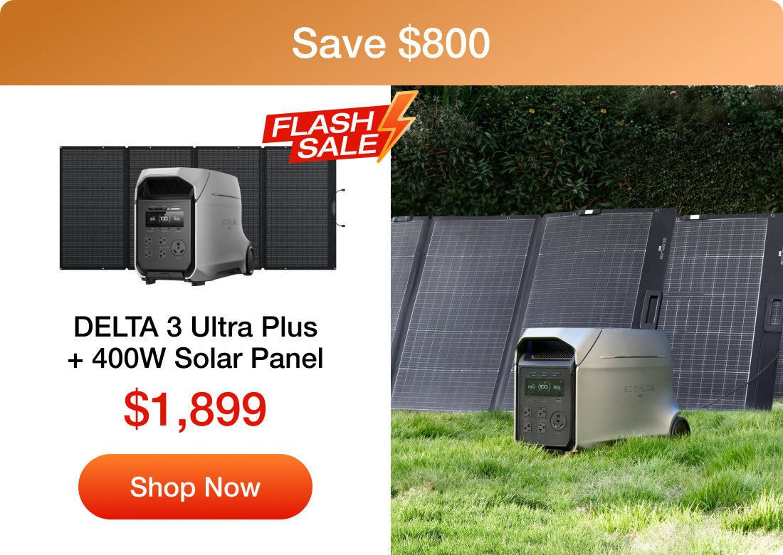 DELTA 3 Ultra Plus + 400W Solar Panel
