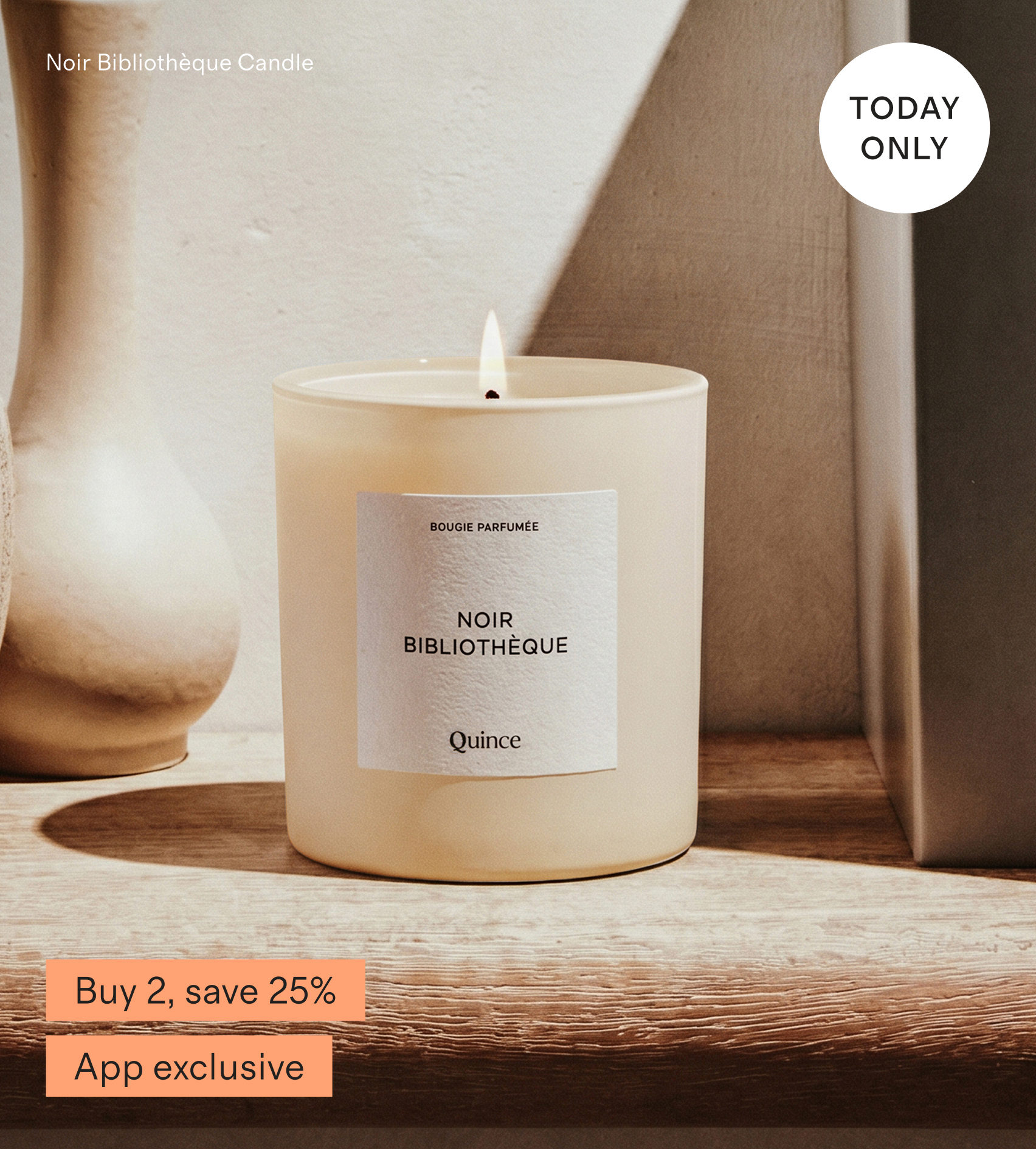 Noir Biblioth&egrave;que Candle