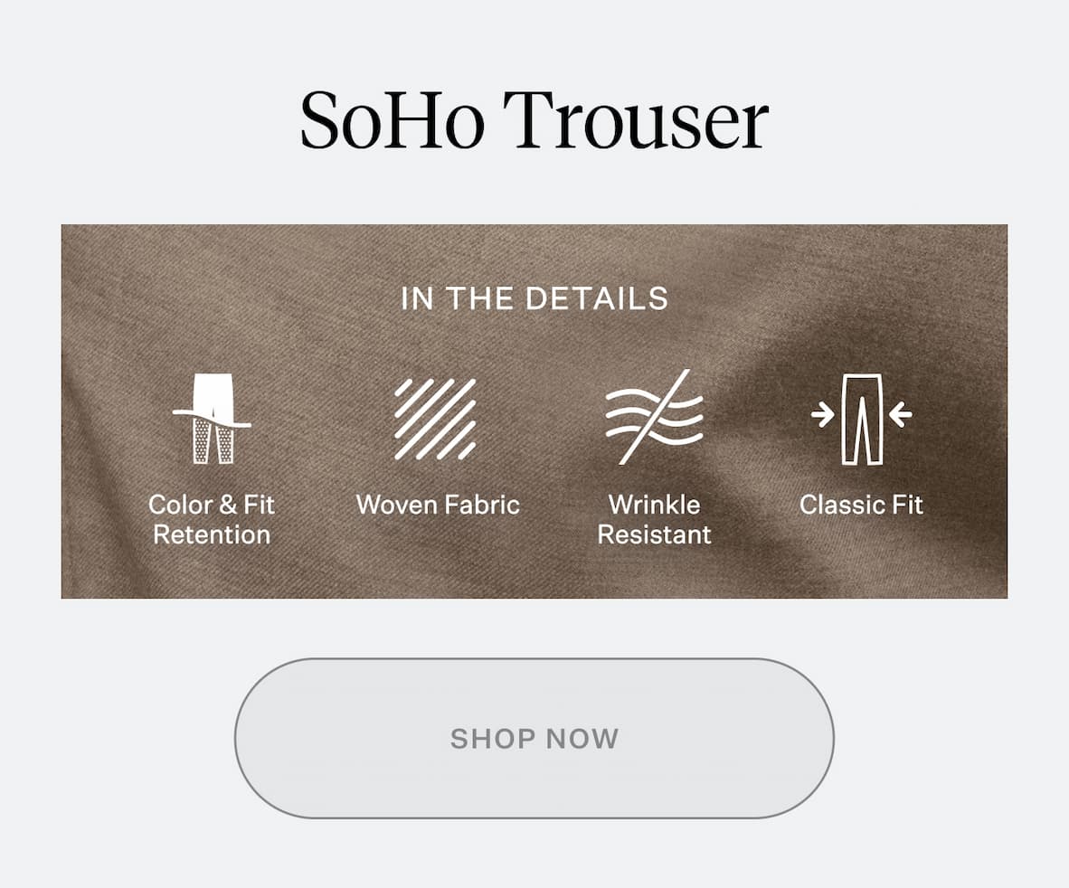 $50 Off The SoHo Trouser in Heather Tobacco | Shop Now