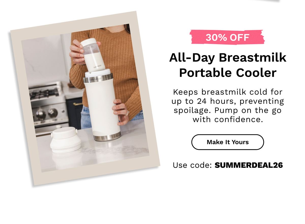 30% OFF All-Day Breastmilk Portable Cooler | Make It Yours