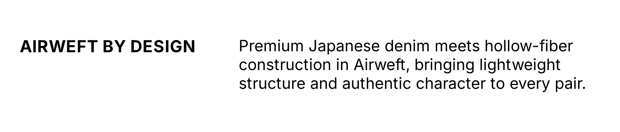 Shop Airweft Japanese Denim