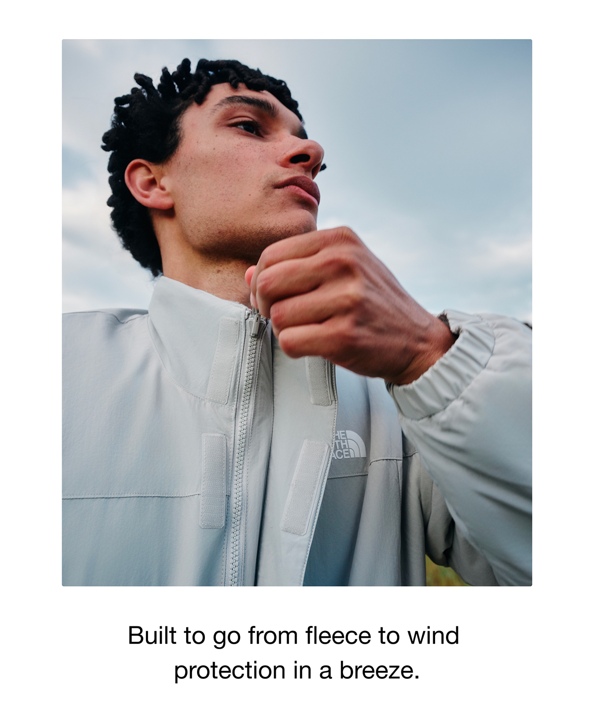 Built to go from fleece to wind protection in a breeze.