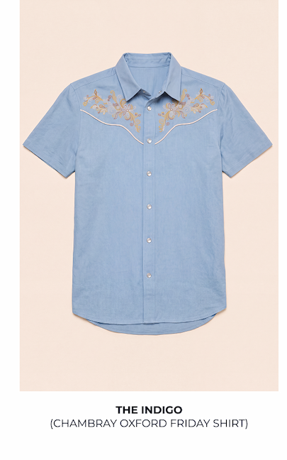 Chambray Oxford Friday Shirt: The Indigo