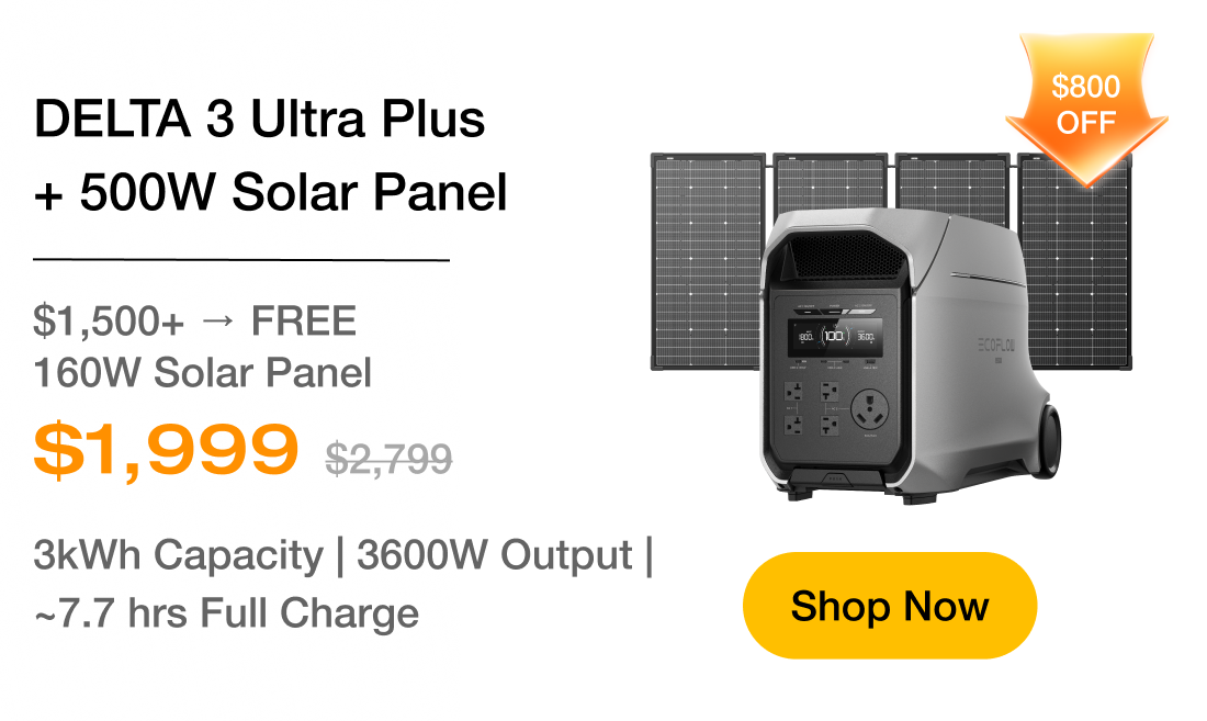 DELTA 3 Ultra Plus + 500W Solar Panel