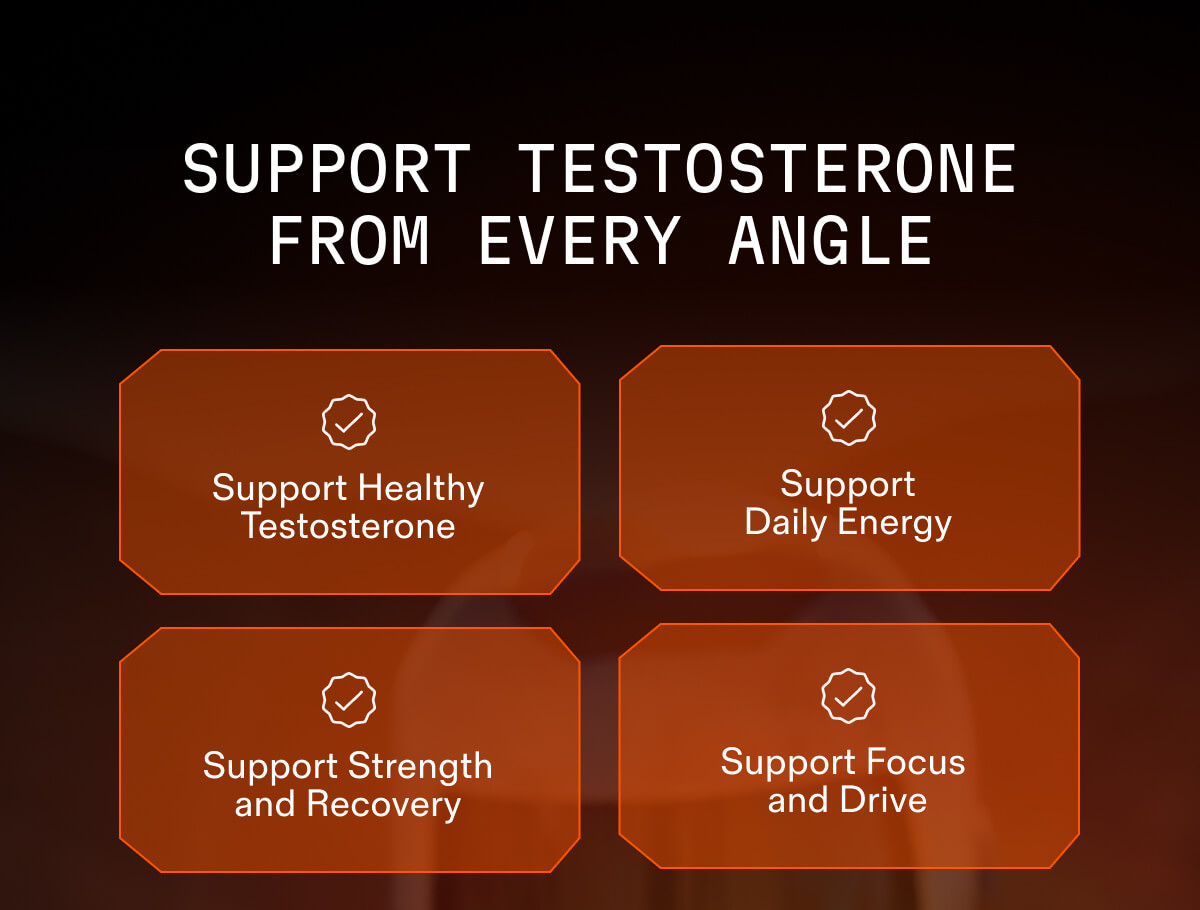 SUPPORT TESTOSTERONE FROM EVERY ANGLE