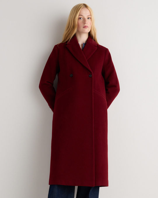 Wool Cashmere Tailored Long Coat