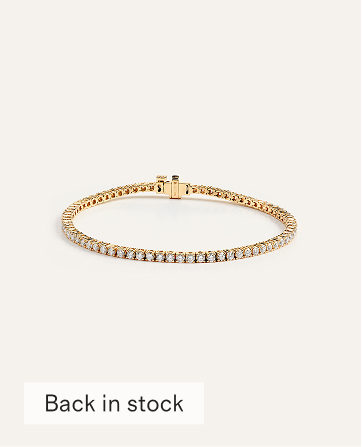 14K Gold Lab Grown Diamond Tennis Bracelet - 3ctw