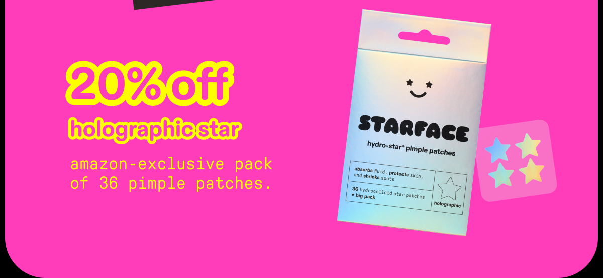 20% off holographic star