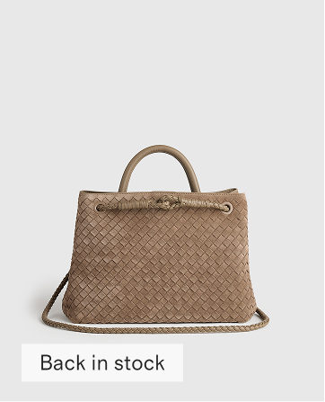 Romy Suede Handwoven Satchel