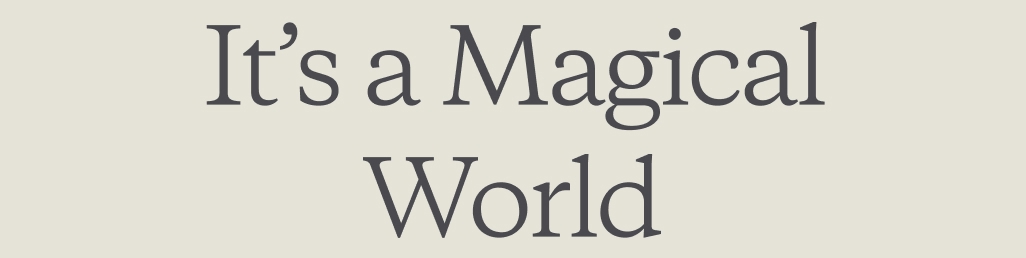 It&rsquo;s a Magical World