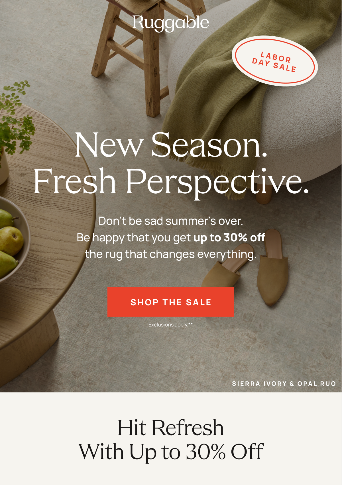 New Season. Fresh Perspective. Shop The Sale.