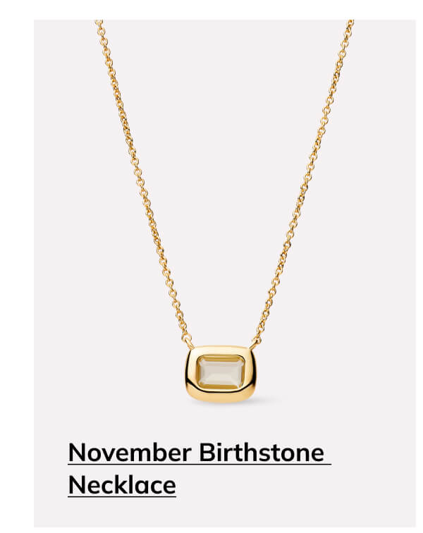 November Birthstone Necklace