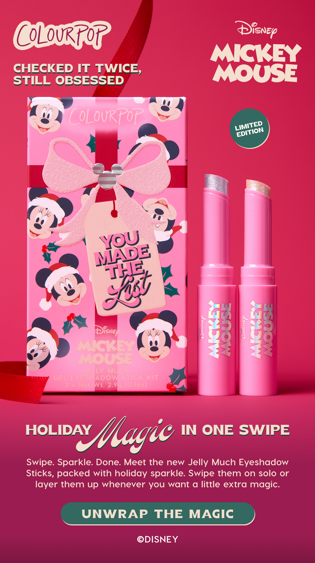 ColourPop | Holiday Magic in One Swipe. Unwrap the Magic
