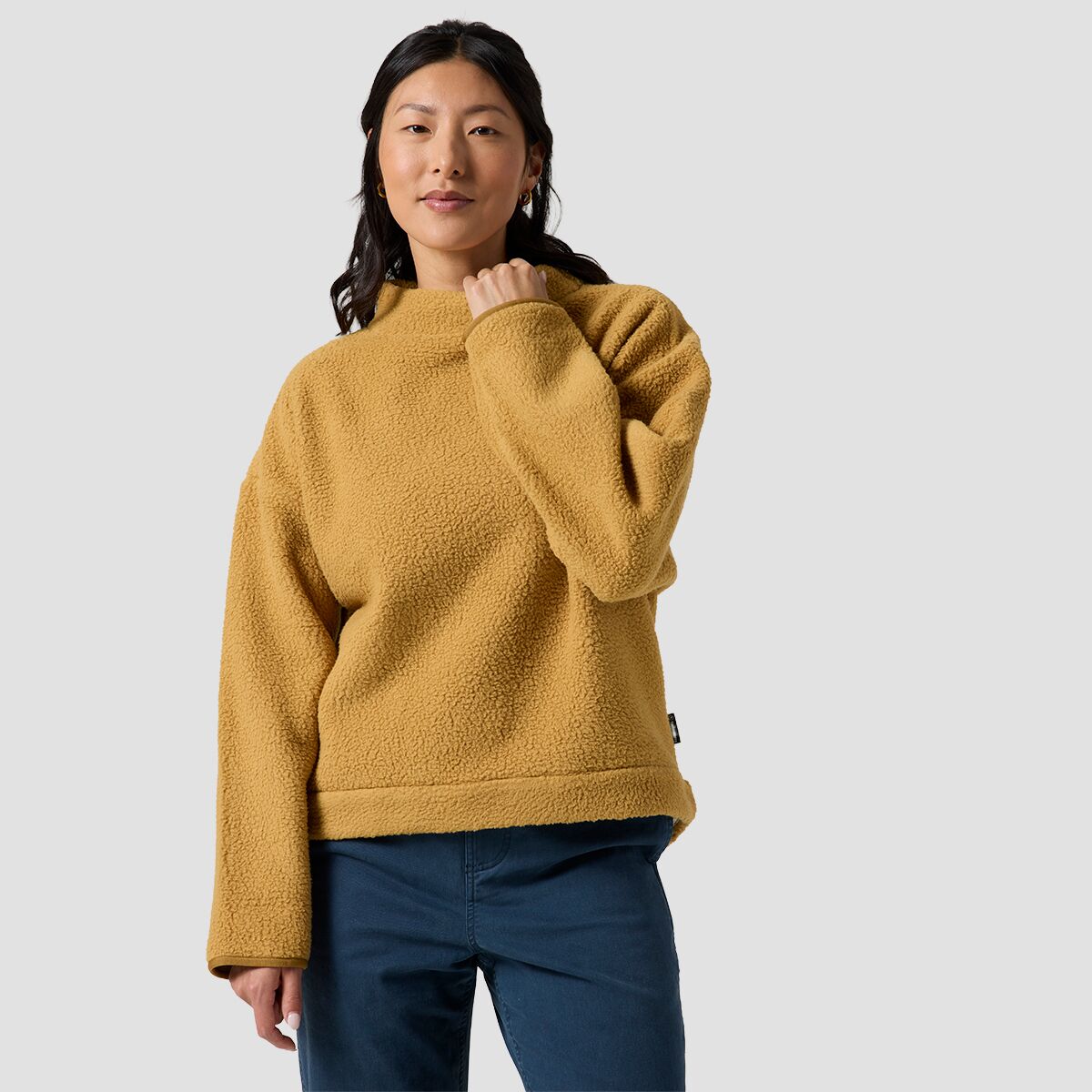 BGA Wander Pile-Fleece Mock-Neck Top - Women's