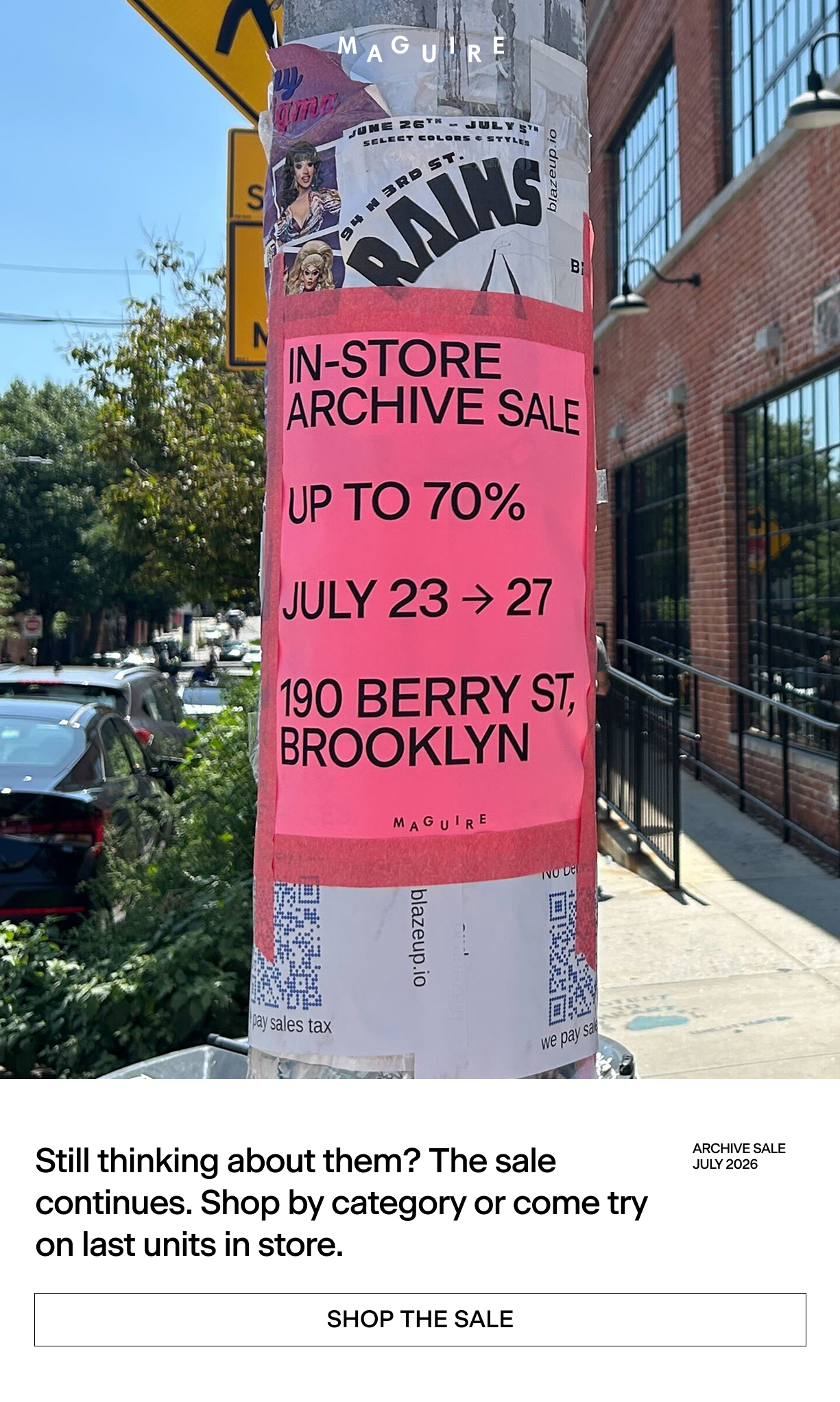 Archive Sale