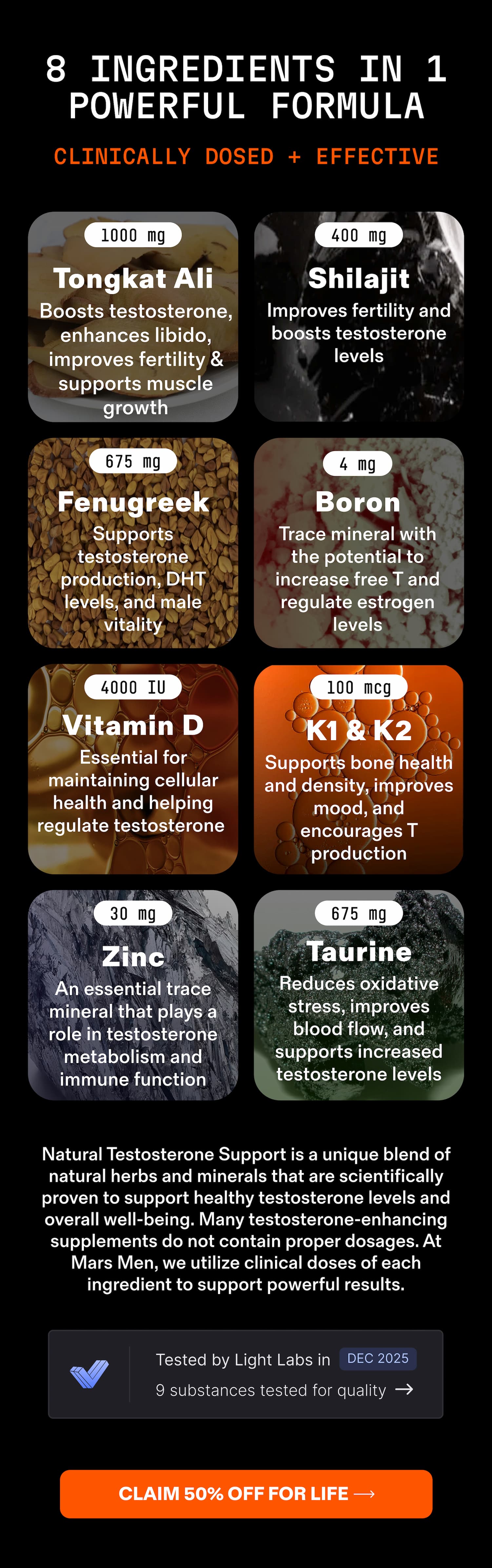8 Ingredients in 1 Powerful Formula