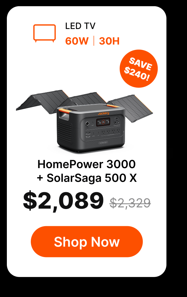 HomePower 3000+ SolarSaga 500 X