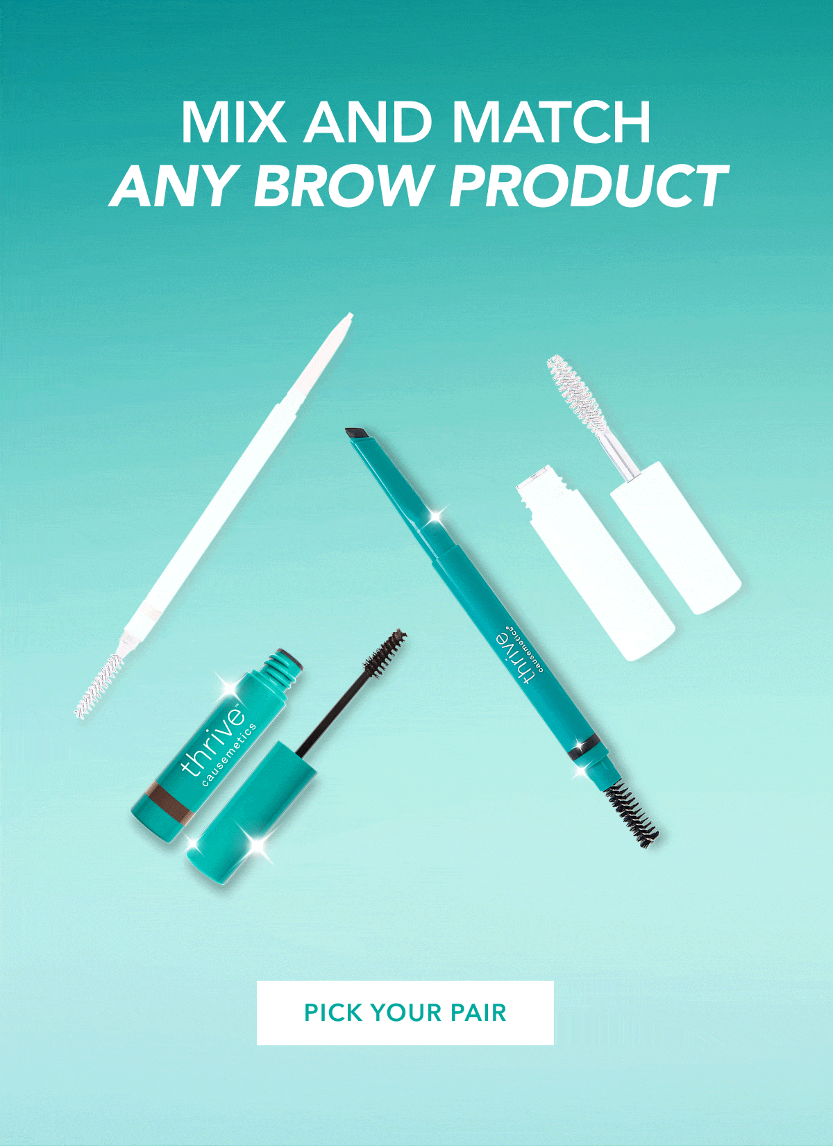 mix and match any brow product