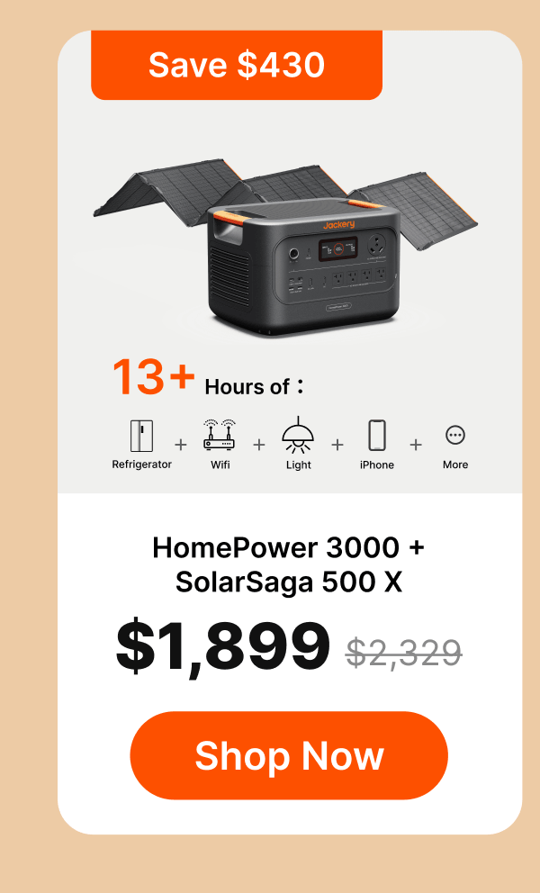 HomePower 3000 + SolarSaga 500 X