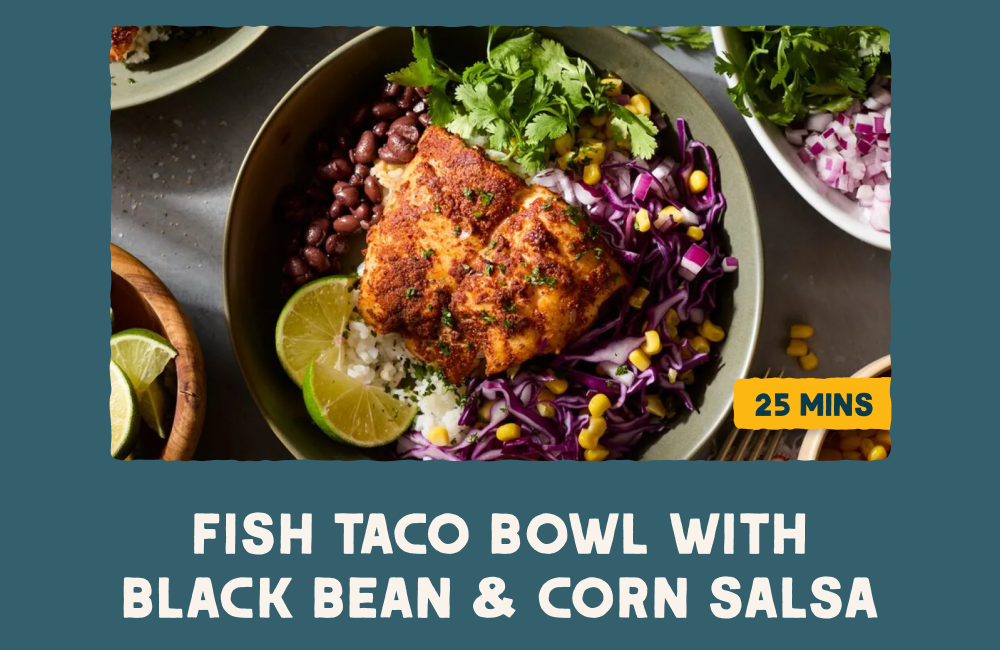 Fish taco bowl