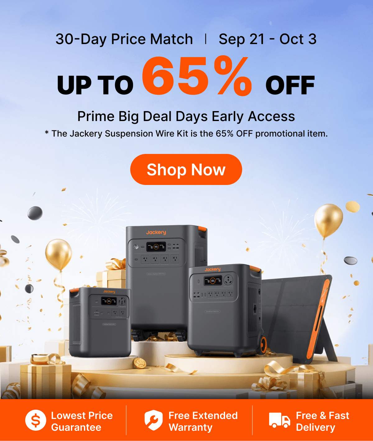 30-Day Price Match | Sep 21 - Oct 3 UP TO 65% oFF Prime Big Deal Days Early Access