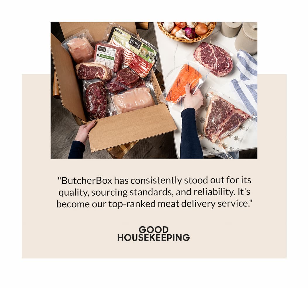 "Our top-ranked meat delivery service" - Good HouseKeeping