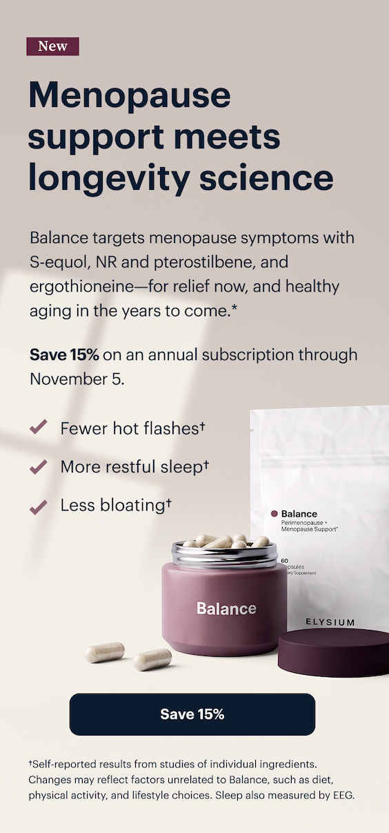 Menopause support meets longevity science | Balance