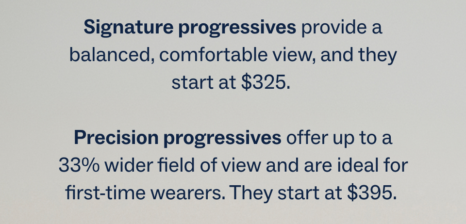 signature and precision progressives