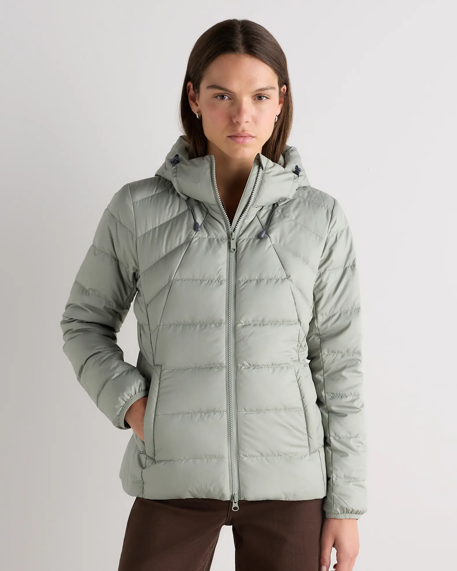 Lightweight Down Packable Puffer Hooded Jacket