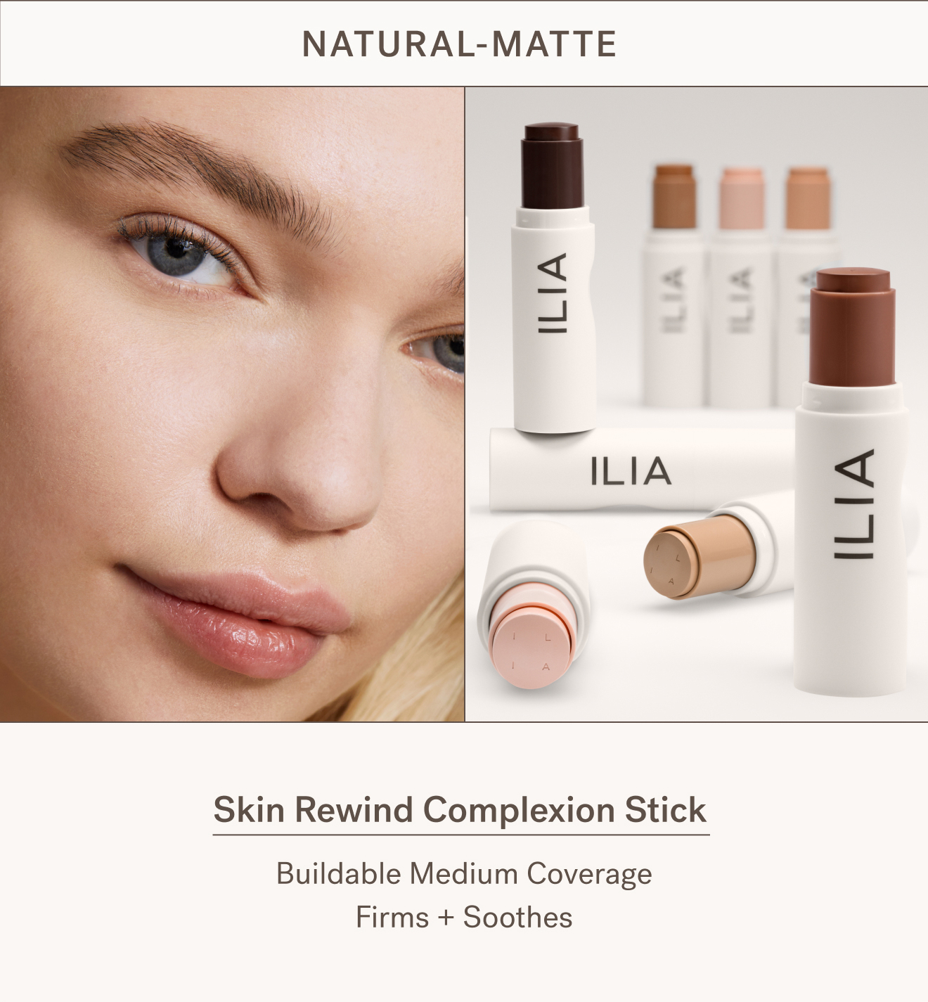 Natural-Matte   Skin Rewind  Complexion Stick  [SRCS SILO]