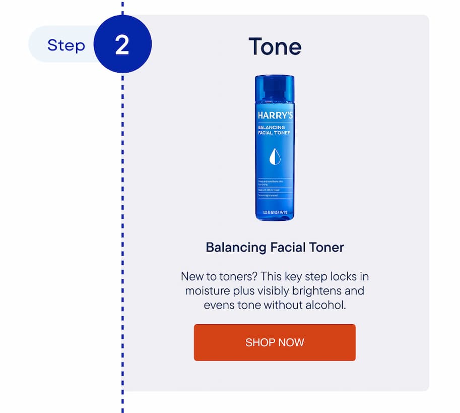 Harry's Balancing Facial Toner &mdash; locks in moisture, visibly brightens, and evens tone without alcohol