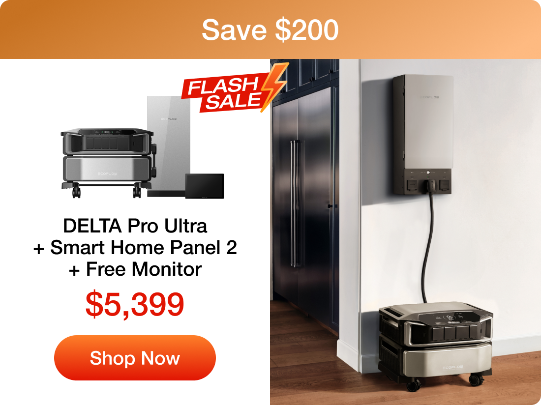 DELTA Pro Ultra + Smart Home Panel 2 + Free Monitor