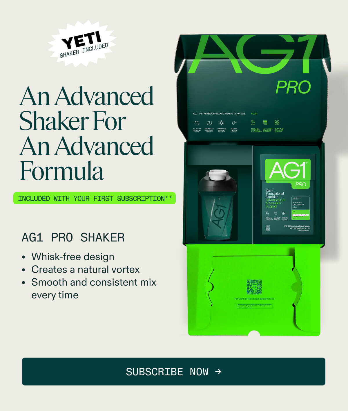 An Advanced Shaker for an advanced formula