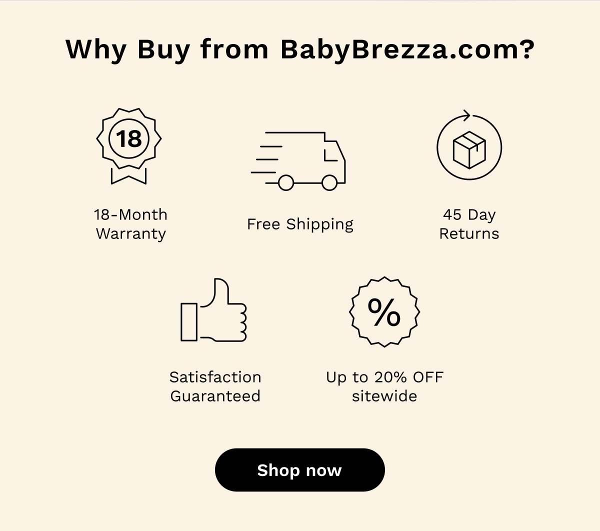 Why Buy from BabyBrezza.com? | Shop Now