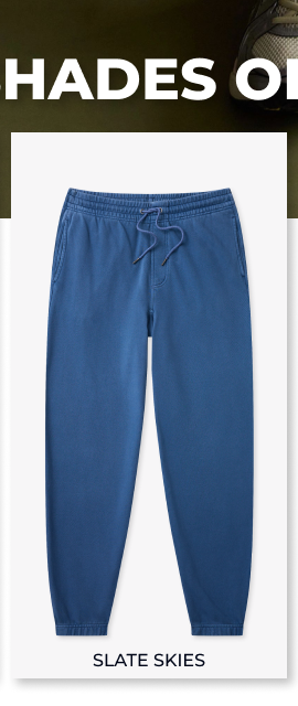Comfort Cinched Sweatpants: The Slate Skies