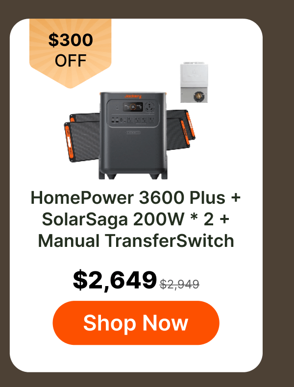 HomePower 3600 Plus +SolarSaga 200W * 2 +Manual TransferSwitch