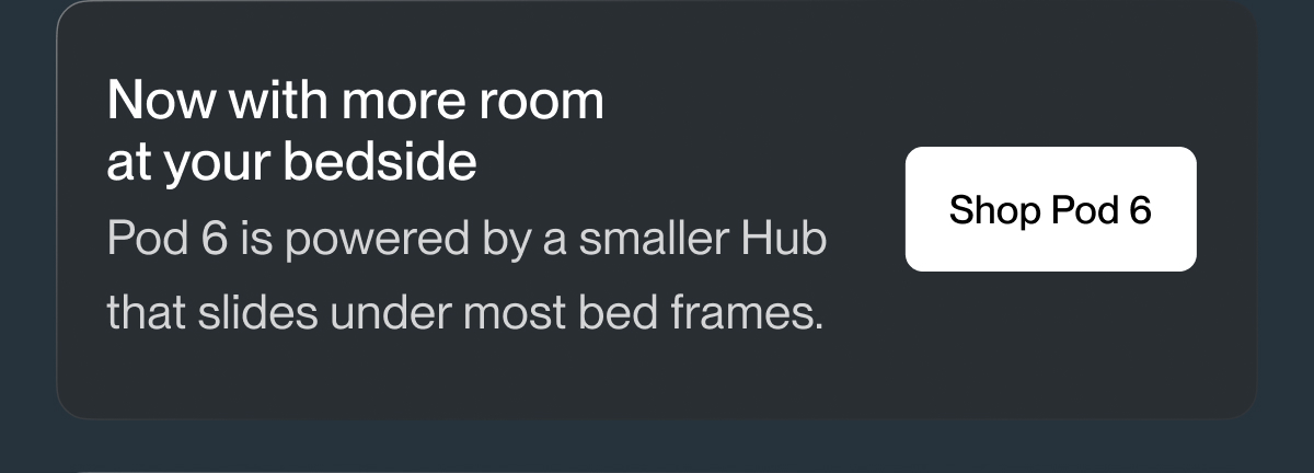 Now with more room at your bedside