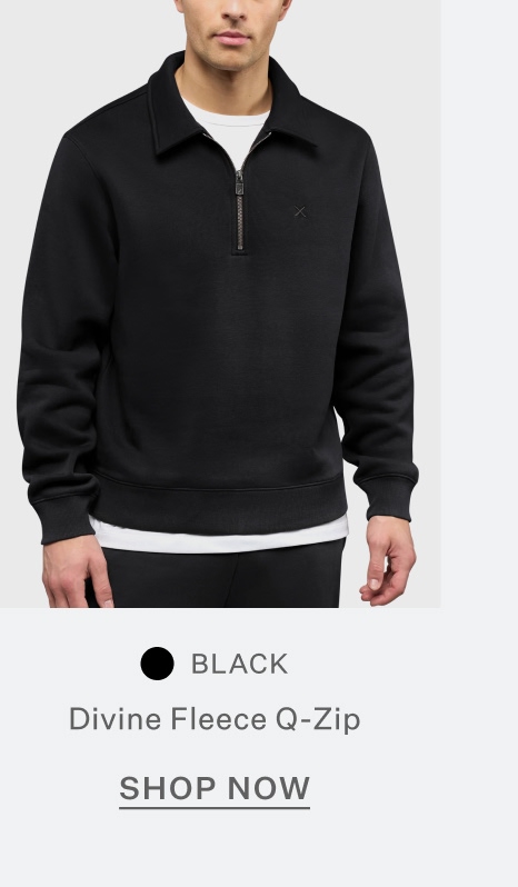 Divine Fleece Q-Zip - Black